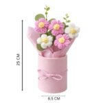 Handmade Pink Crochet Bouquet