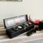 Basics Unisex Faux Leather Watch Organiser Box